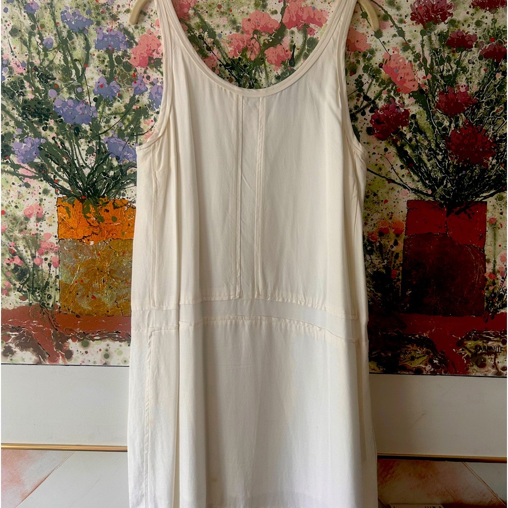 Banana Republic cotton to the knee slip dress.